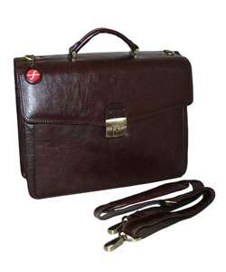 Foray Leather Double Gusset Portfolio Briefcase  