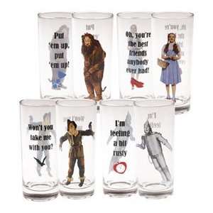  The Wizard of Oz Collector Glass Set (Set of 4) Kitchen 