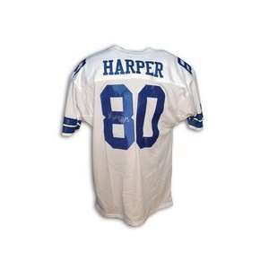 Alvin Harper Autographed Dallas Cowboys White Throwback Jersey 