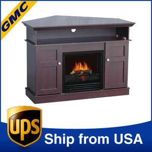   1250W Electric Fireplace Heater CSA/CSAus TV Stand Cappuccino  