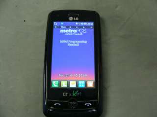   LG BANTER RUMOR TOUCH SCREEN MN510 LN510 CELL PHONE QWERTY BLACK/BLUE