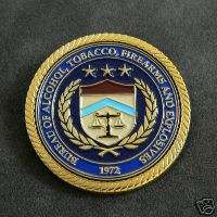 ATF Justice DOJ Special Agent Badge Challenge Coin  