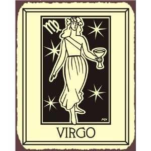  Virgo Zodiac Astrology Vintage Metal Art Retro Tin Sign 