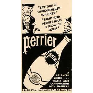  1937 Ad E. J. Burke Perrier Carbonated Drink Mix Water 