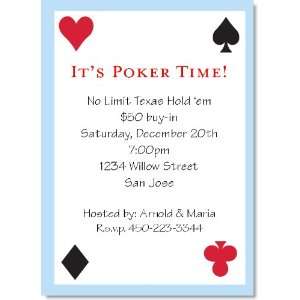  Poker Suits Party Invitations