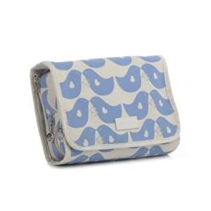  Apple & Bee Foldout WC Cosmetic Bag   Loverbirds Blue 