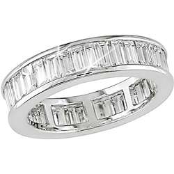 18k White Gold 3ct TDW Diamond Eternity Ring (G H, VS1)   