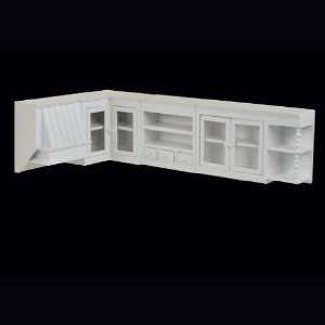   Pc. White Upper Cabinet Set sold at Miniatures