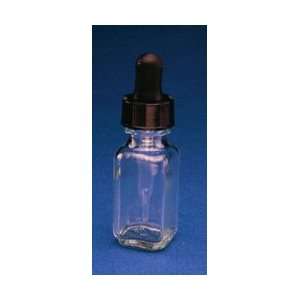 Bottle, French Square; with Dropper Assembly 1oz  
