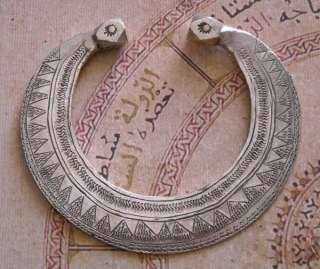Vintage Moroccan berber silver Pendant Bracelet  