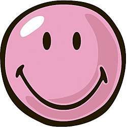 Pink Smiley Party Rug (33 Round)  