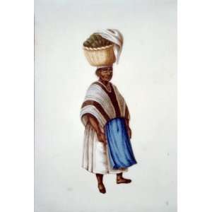  Bread vendor, Peru, 1830s