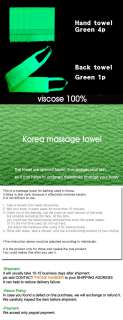 8P   Korean Italy towel scrubber wash cloth  