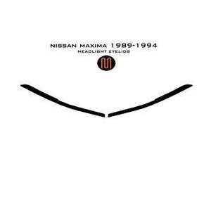  Nissan Maxima Headlight Eyelids 89 94   Finish Black 