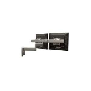  Dual LCD Wall Mounted Swing Arm with 2 Link Extension 