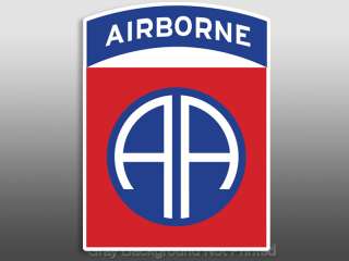 82nd Airborne Sticker   window decal Fort Bragg logo 82  