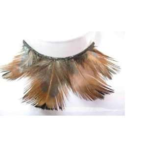 Feather Eyelashes SA 46   Brown And Black