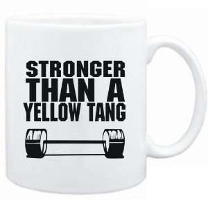 Mug White Stronger than a Yellow Tang  Animals  Sports 