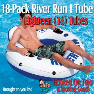 18 Pack Intex River Run Float Inflatable Tube Raft  