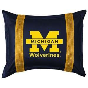  Michigan Wolverines Sideline Pillow Sham Sports 