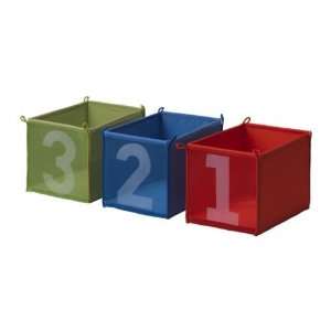  KUSINER Toy Storage Boxes, Blue/Green, Red