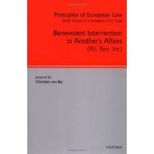  Principles of European Law Volume 1 Benevolent Intervention 