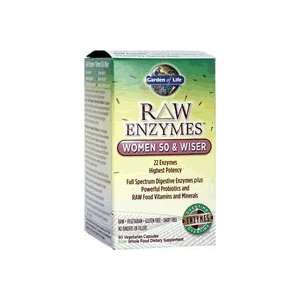   Raw Enzymes Women 50 and Wiser 90 Vege Caps
