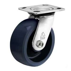 Bassick Prism Stainless Steel Swivel Caster, Solid Urethane   6 Dia 