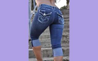   style la idol jeans capris 926cr size 1 3 5 7 9 11 13 color dark wash