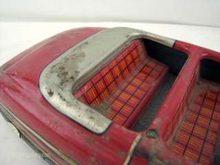 Marx Vintage Tin Litho Wind Up Convertible Car Art Deco Style  