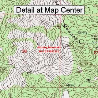  USGS Topographic Quadrangle Map   Brushy Mountain 