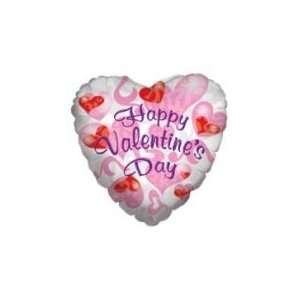  36 White Melted Happy Valentines Day   Mylar Balloon 