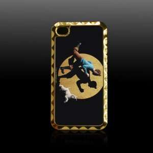  Tin the Secret of the Unicorn Printing Golden Case Cover for Iphone 
