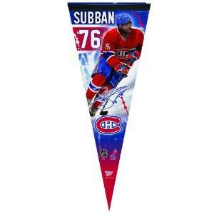 NHL Montreal Canadiens PK Subban 12 by 30 Inch Premium Quality Pennant