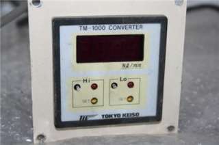 TOKYO KEISO TM 1000 CONVERTER Mass Flow Controller Cap  