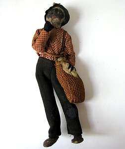 Original American Slave Doll antique african american black history 