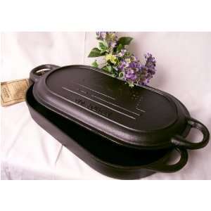    Old Mountain Cast Iron Baker/fryer Oval Large