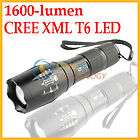 UltraFire Adjustable 1600 lumens CREE XM L T6 LED Flashlight Torch 