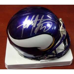  Adrian Peterson Autographed Minnesota Vikings Mini Helmet 