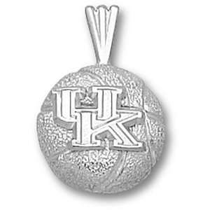  University of Kentucky New UK Basketball Pendant (Silver 