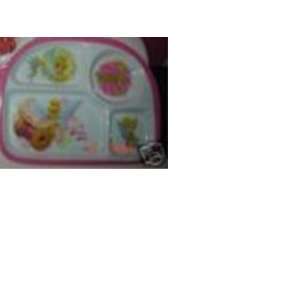  Disney Tinkerbell Dinner Plate with Section Platter Toys 