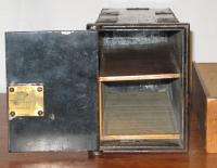 Antique Victorian Wall Safe Bank Safety Deposit Lock Box Drawer Safe w 