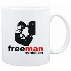  Mug White  FREE MAN  Weightlifting  Sports Sports 