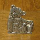 Carson Statesmetal Candle Holder #1382 Minilite Teddy Bear, 3, Made 