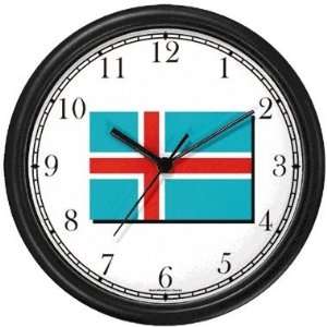  Flag of Iceland   Icelandic Theme Wall Clock by WatchBuddy 