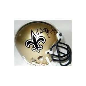 Aaron Brooks autographed Football Mini Helmet (New Orleans Saints)