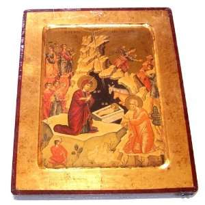  Nativity of our Lord Icon with sheets of Gold (Lithography 