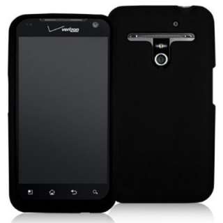 Black Silicone Rubber Cover Case Fr LG Revolution VS910  