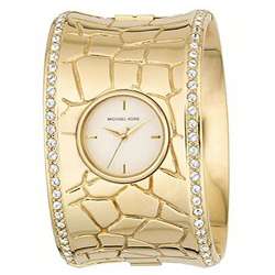 Michael Kors Womens Gold Cuff Watch  