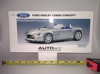Autoart Ford Shelby Cobra Concept 118 1 of 6000, 73031  